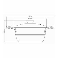 Caçarola 24cm 4,3 Litros Sicília Antiaderente Tramontina